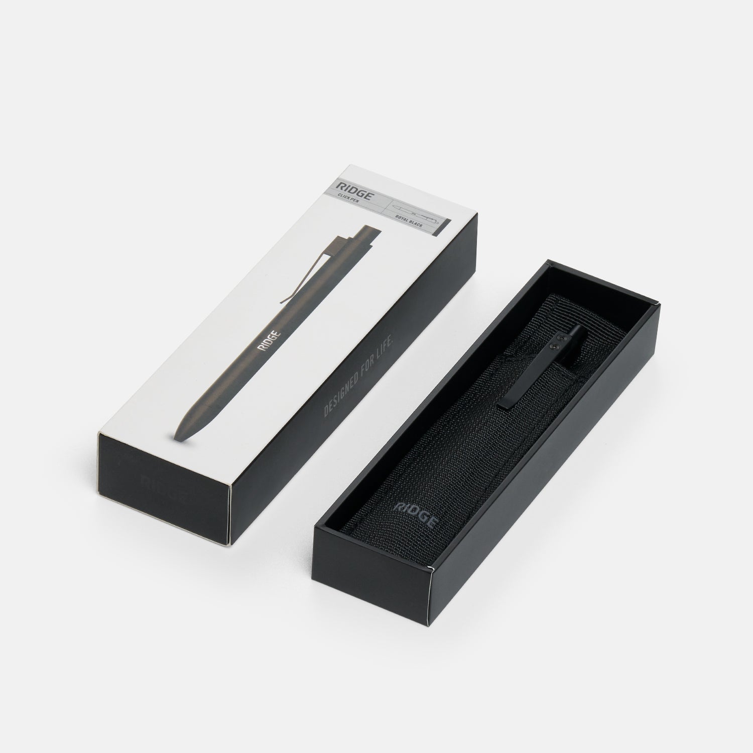 Ridge Click Pen - Royal Black