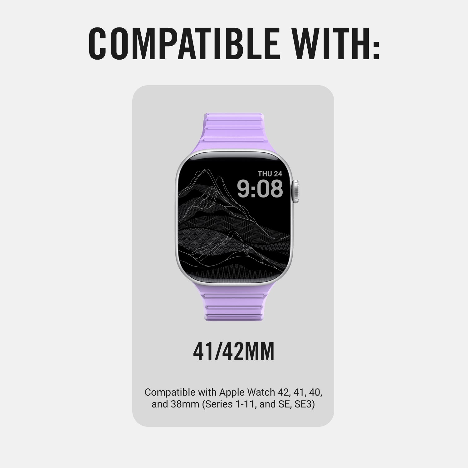 Everyday Watch Strap - Lavender - 41/42mm