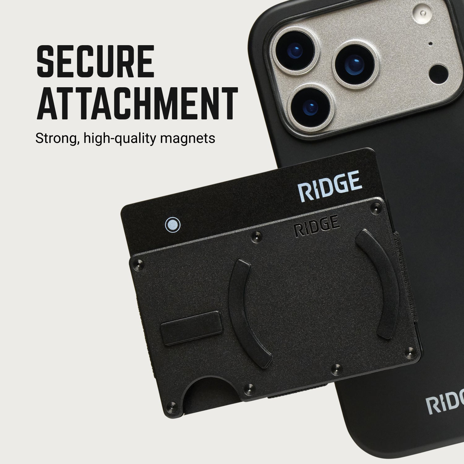 Ridge Wallet for MagSafe + KeyCase - Glacier + Royal Black