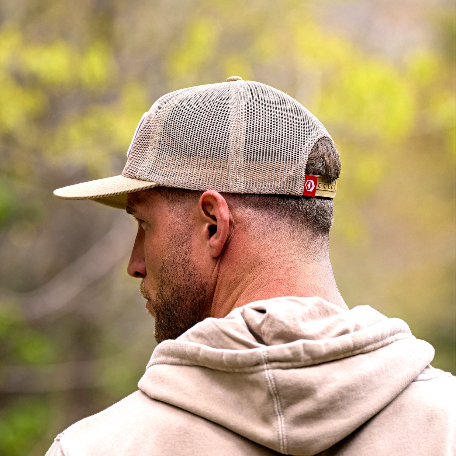 Ridge Mesh Snapback - Tan