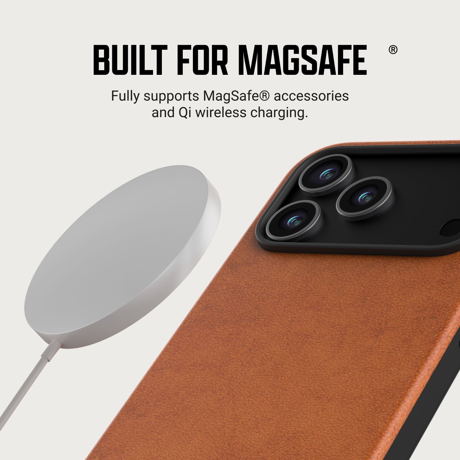 Everyday Charging Kit - iPhone 18 Pro - Tobacco Brown Leather
