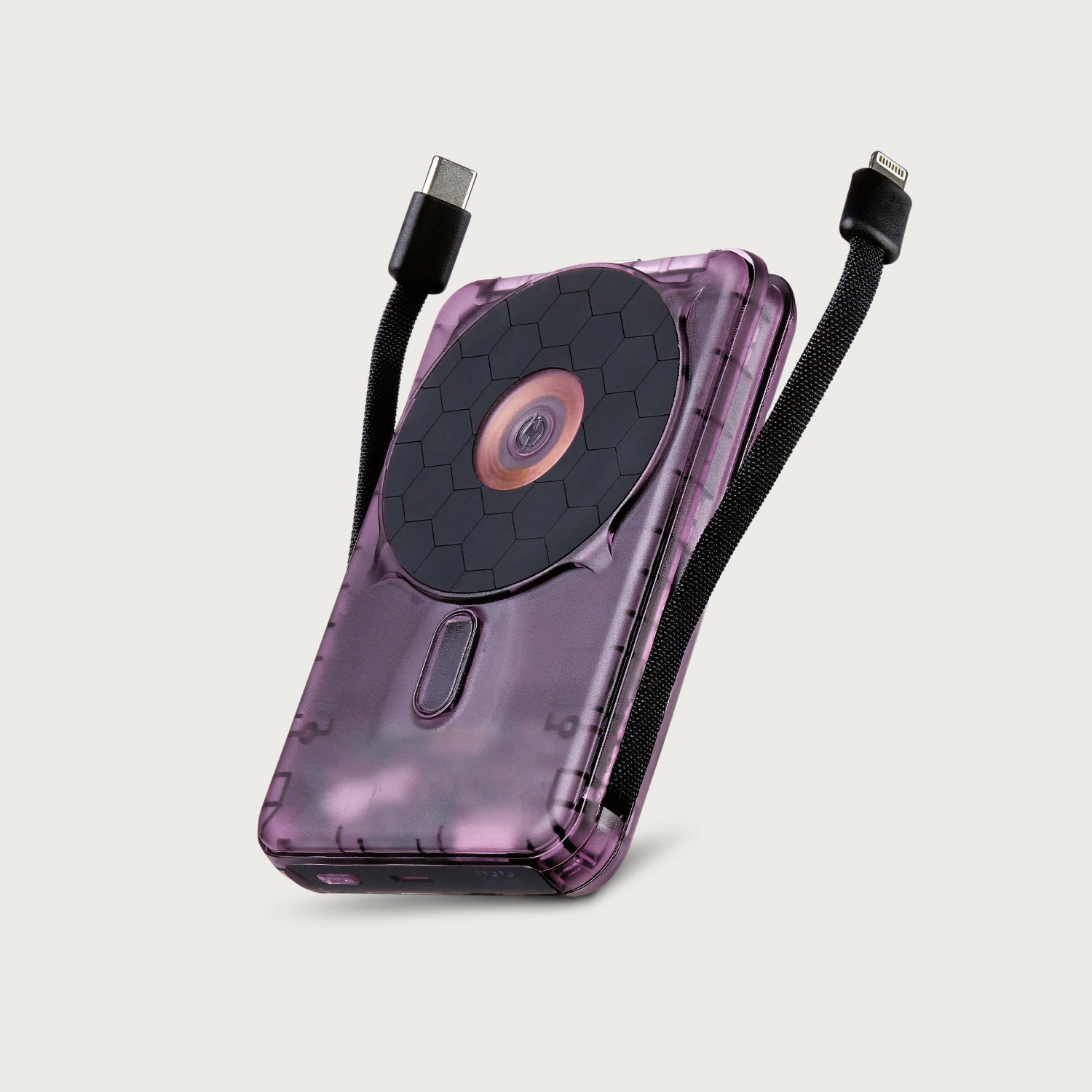 Ridge Wallet + Power Bank - Atomic Purple